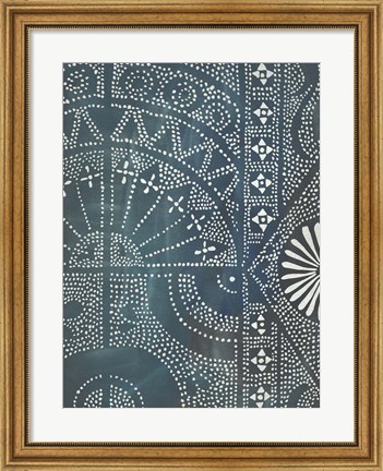 Framed Batik Cloth I Print