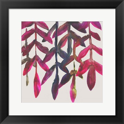 Framed Fuchsia Vine I Print