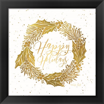 Framed Happy Holidays Print