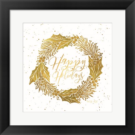 Framed Happy Holidays Print