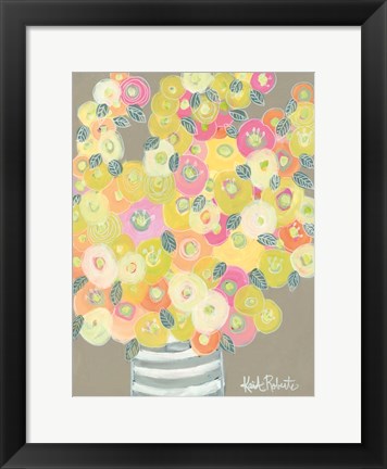 Framed Pleasant Poppies Print