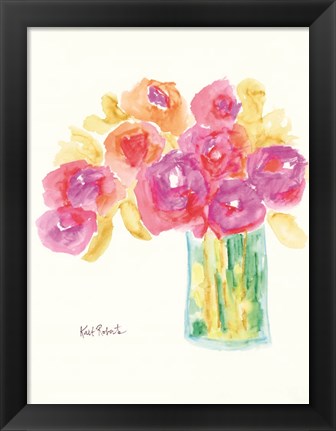 Framed Speak in Flowers Print