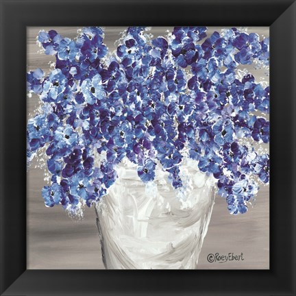 Framed Blooming Blues Print