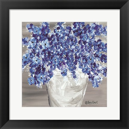 Framed Blooming Blues Print