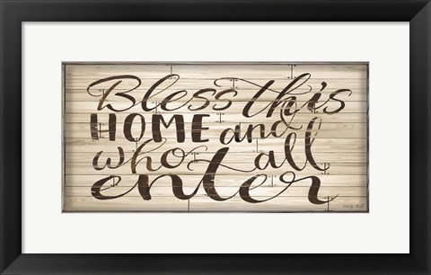 Framed Bless this Home Print