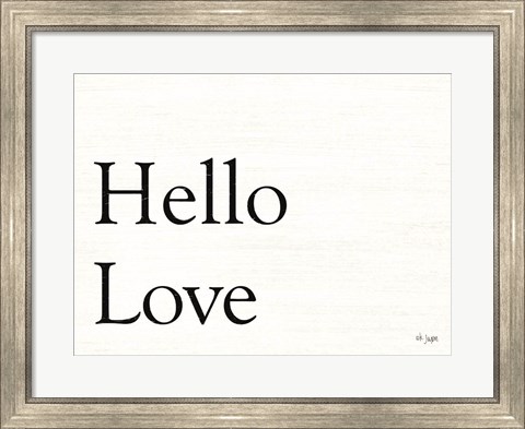 Framed Hello Love Print