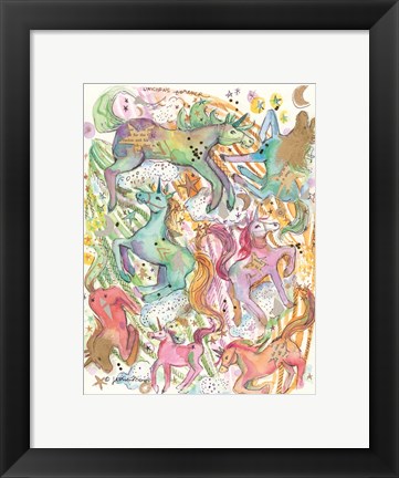 Framed Unicorn Dance Print