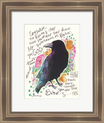 Framed Consider the Ravens Print