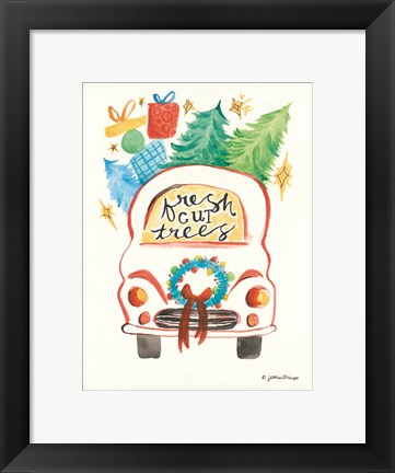 Framed Carful of Cheer Print