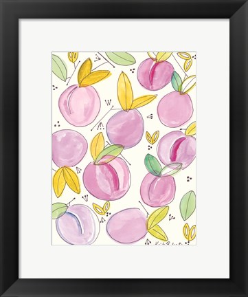 Framed Plum Crazy Print