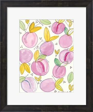 Framed Plum Crazy Print