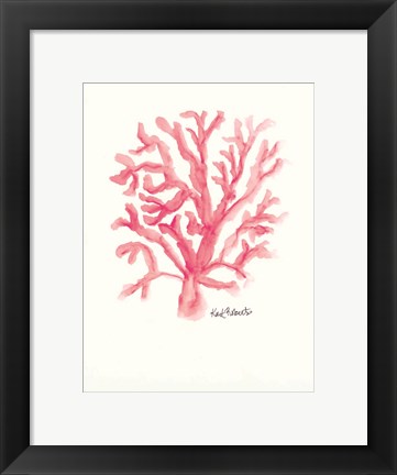 Framed C is for Coral Print