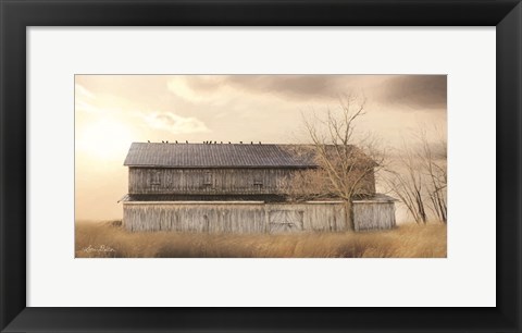 Framed Sundown at the Barn Print