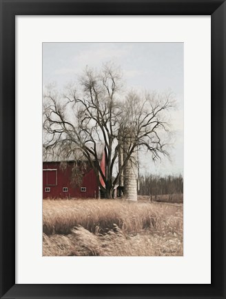 Framed Painted Silo Print