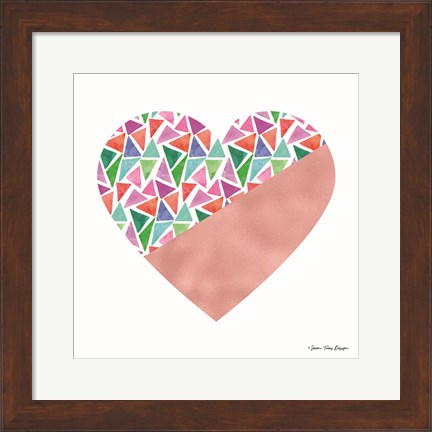 Framed Colorful Heart Print