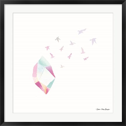 Framed Crystal Birds II Print