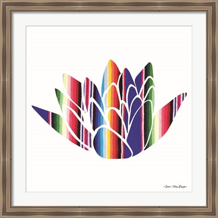 Framed Aztec Plant I Print