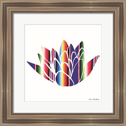 Framed Aztec Plant I Print