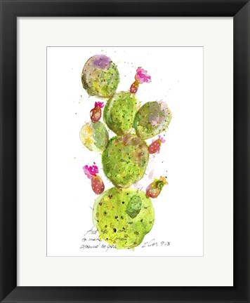 Framed Cactus Verse III Print