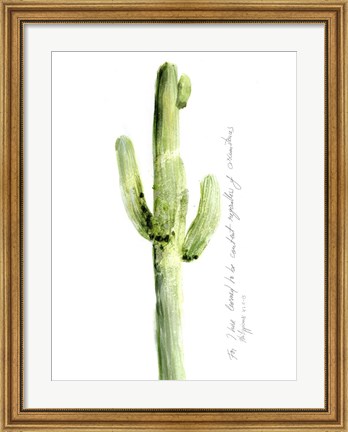 Framed Cactus Verse V Print