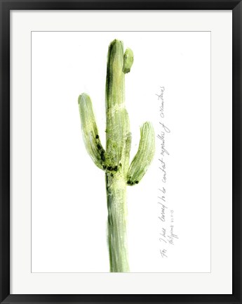 Framed Cactus Verse V Print