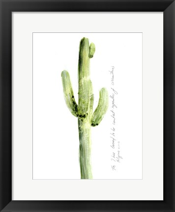 Framed Cactus Verse V Print