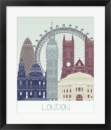 Framed London Skyline Print