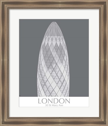 Framed London Gerkin Monochrome Print