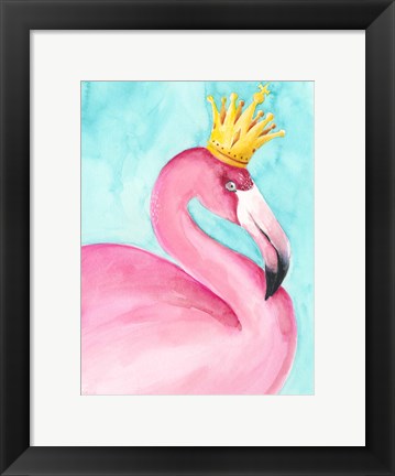 Framed Flamingo Queen II Print