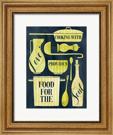 Framed Food for the Soul II Print