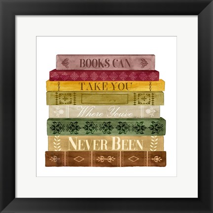 Framed Book Lover II Print