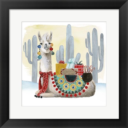 Framed Boho Christmas I Print