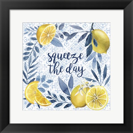 Framed Citrus Sayings II Print