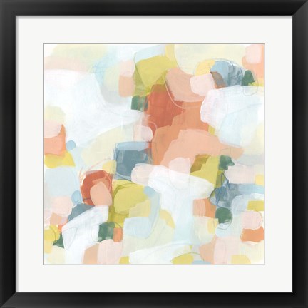 Framed Mosaic Scatter IV Print