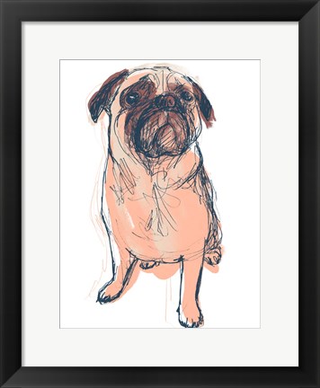 Framed Dog Portrait--Dave Print