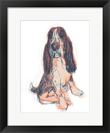 Framed Dog Portrait--Ajax Print