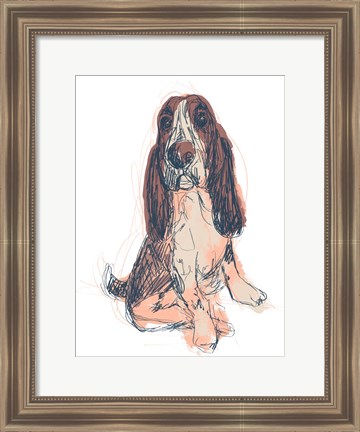 Framed Dog Portrait--Ajax Print