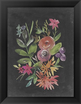 Framed Velvet Floral II Print