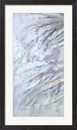 Framed Grey Palms II Print