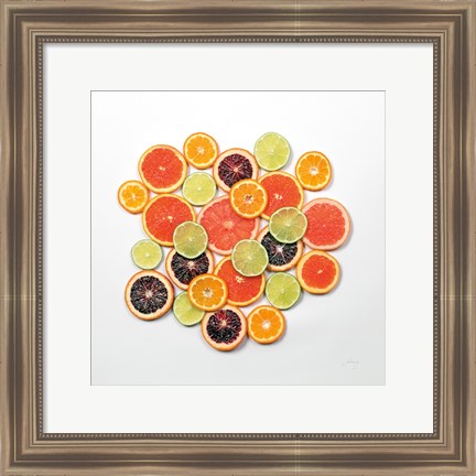 Framed Sunny Citrus II Crop Print