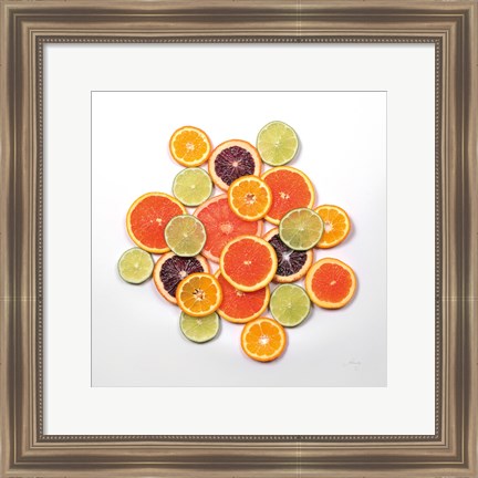 Framed Sunny Citrus I Crop Print