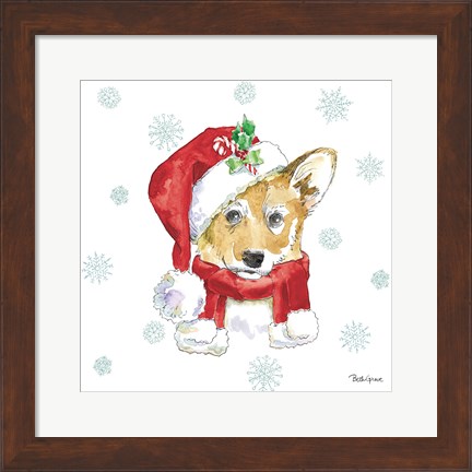 Framed Holiday Paws VIII Print