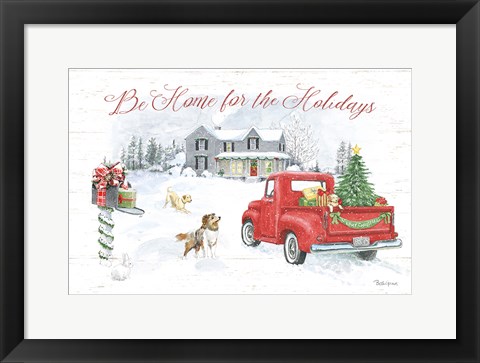 Framed Farmhouse Holidays VI Print