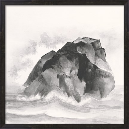 Framed Solitary Rock Print