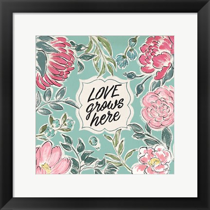 Framed Live in Bloom V Print