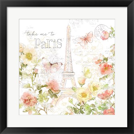 Framed Painting Paris II Print