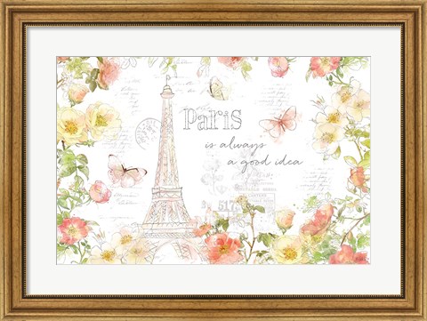 Framed Painting Paris I Print