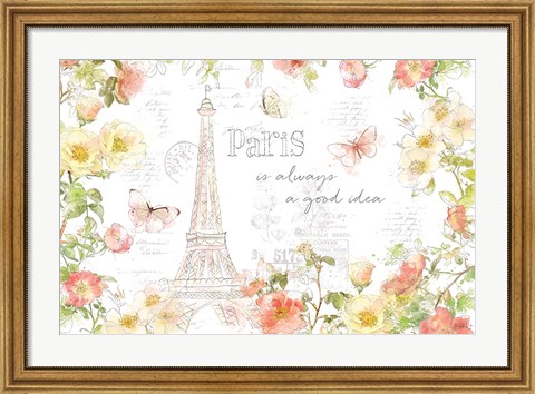 Framed Painting Paris I Print