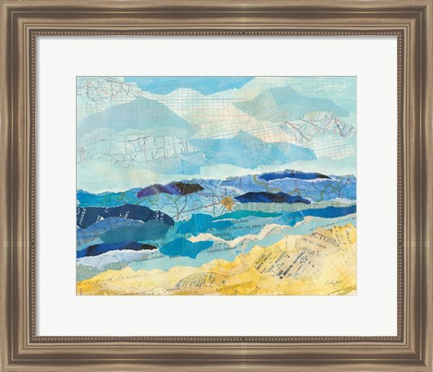 Framed Abstract Coastal II Print