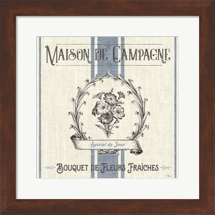 Framed French Farmhouse IV Print